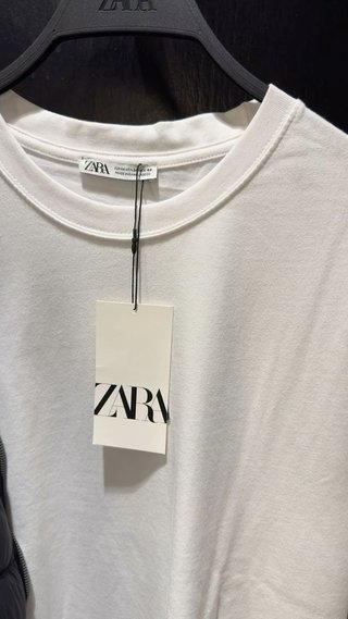 Camiseta Zara Blanca Talla M