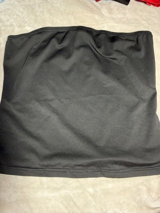 Top sin tirantes negro talla única