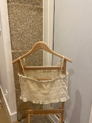 Blusa blanca fruncida tirantes