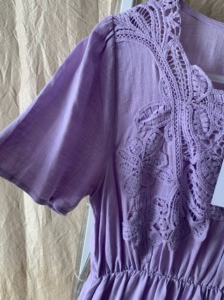 Vestito lungo in puro lino