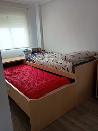 Habitación juvenil cama nido con cajones