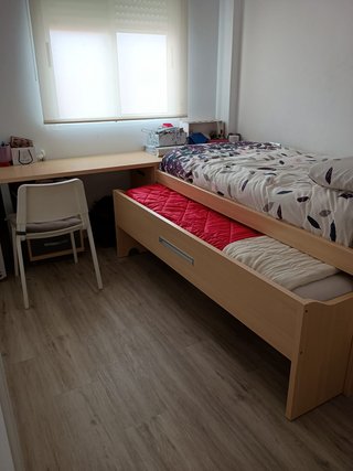 Habitación juvenil cama nido con cajones
