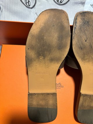 Sandali Hermes Taglia 36 Marrone
