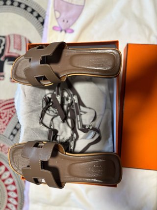 Sandali Hermes Taglia 36 Marrone