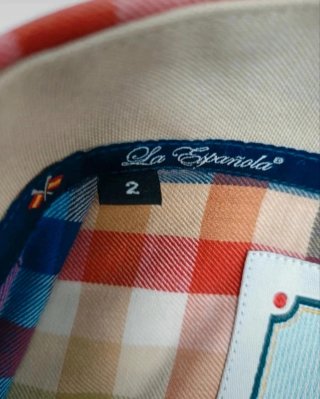 Camisa de cuadros manga larga La Española