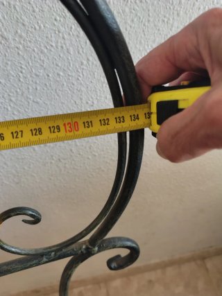 Biombo Separador / de forja y rejilla de mimbre