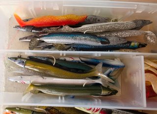 Caja Vinilos Pesca Spinning Ligero