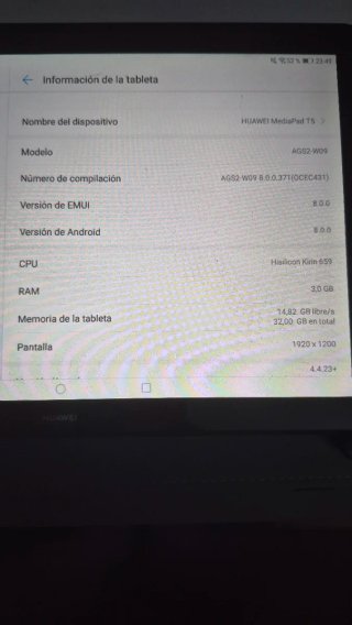 Tablet Huawei Mediapad T5 Negra