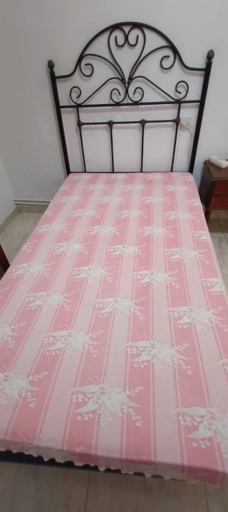 Somier 105cm con Cabecero Metálico
