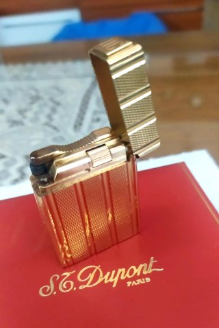 Mechero Dupont Chapado en Oro 1991