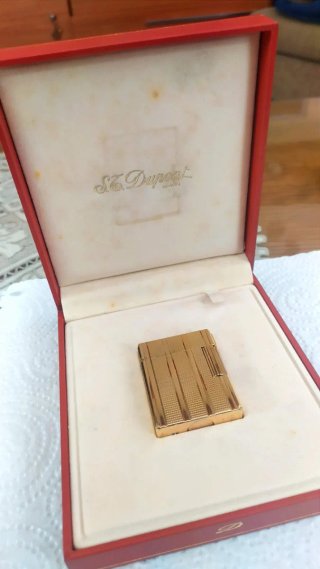 Mechero Dupont Chapado en Oro 1991