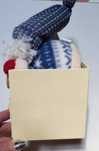 Scatola portaoggetti decorata Babbo Natale