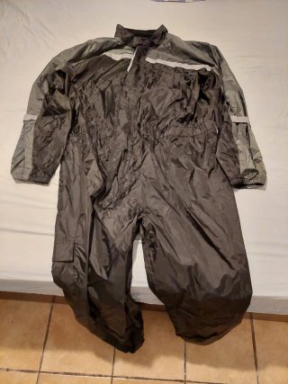 Chubasquero Crivit Moto Negro/Gris