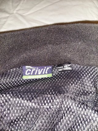 Chubasquero Crivit Moto Negro/Gris