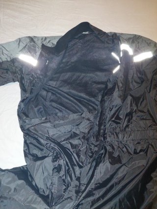 Chubasquero Crivit Moto Negro/Gris