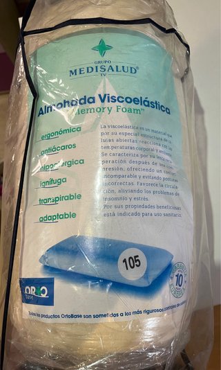 Almohada Viscoelástica Medisalud Memory Foam