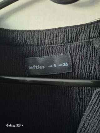 Blusa Túnica Lefties Preta Tamanho S