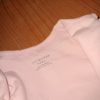 Pijama bebé niña corazones rosa 0-3 62cm