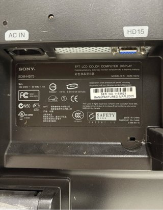 Sony SDM-HS75 17 Monitor Plata - Nuevo en Caja