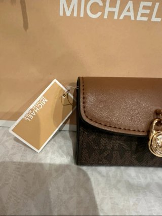 Cartera Michael Kors Nueva Marrón y Dorada