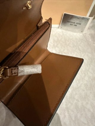 Cartera Michael Kors Nueva Marrón y Dorada