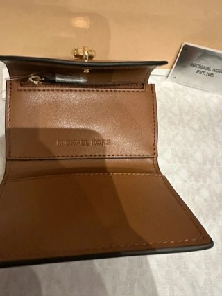 Cartera Michael Kors Nueva Marrón y Dorada