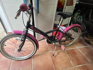 Bicicleta niña Btwin rosa
