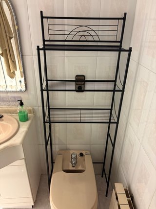 Mueble Organizador Baño Metálico Negro