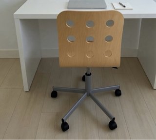 Silla de escritorio haya con ruedas