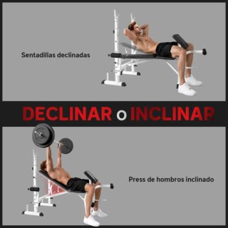 Banco de pesas multifuncional