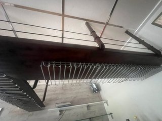 Estantería y Cuelga Copas Aluminio .