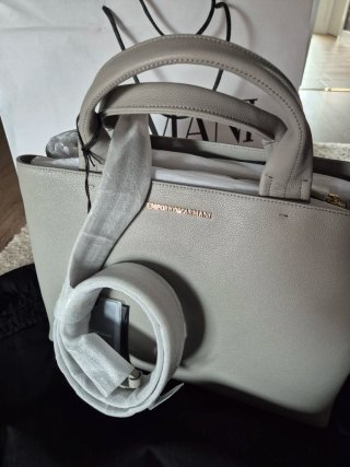 Bolso Emporio Armani Beige/Gris