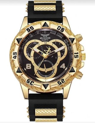Reloj Hombre Negro y Dorado