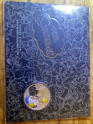 1/2 Oncia di Argento Puro 2020 Homer Simpson 15.000pz