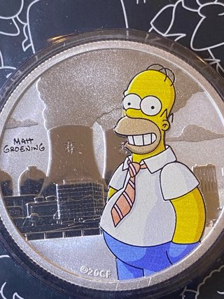 1/2 Oncia di Argento Puro 2020 Homer Simpson 15.000pz