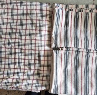 Juego de colcha y cortinas a rayas