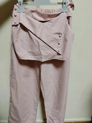 Conjunto niña traje rosa talla 13 años