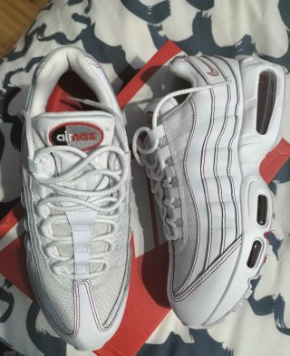 Nike Air Max 95 OG Hombre Blanco Rojo