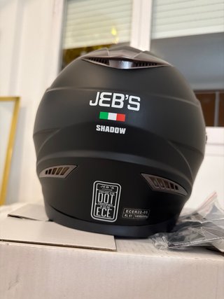 Casco Integral JEB'S Shadow thunder Negro Mate