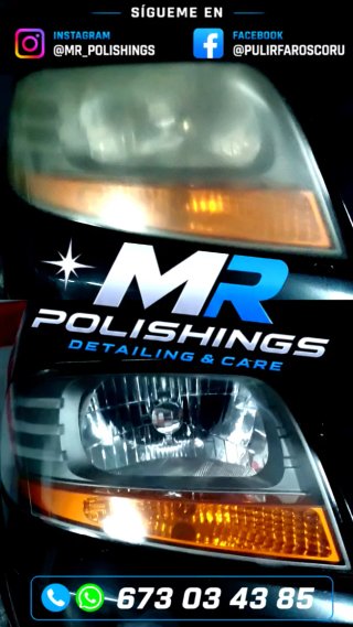 Pulir faros Restauración