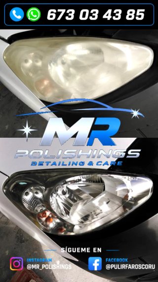 Pulir faros Restauración