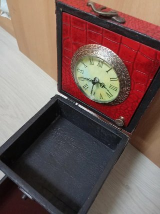 Reloj Joyero Madera Rojo/Negro Nuevo