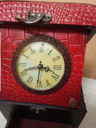 Reloj Joyero Madera Rojo/Negro Nuevo