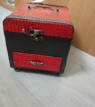 Reloj Joyero Madera Rojo/Negro Nuevo