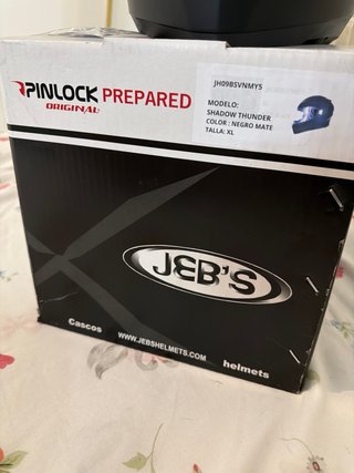 Casco Integral JEB'S Shadow Thunder Negro Mate