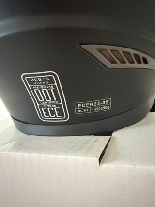 Casco Integral JEB'S Shadow Thunder Negro Mate