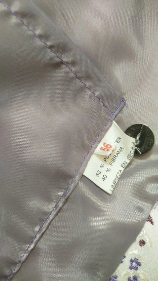 Chaleco Fallero Morado y Blanco