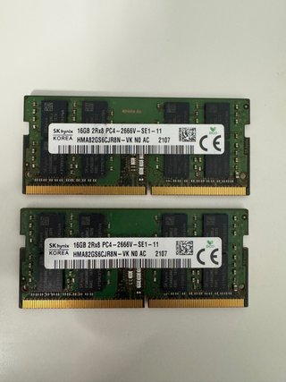 2x SK hynix 16GB DDR4 RAM PC4-2666V