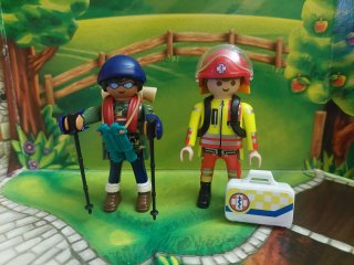 Lote Playmobil: Senderista y Médico
