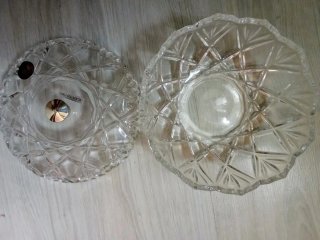 Bombonera de Cristal y Plata nueva